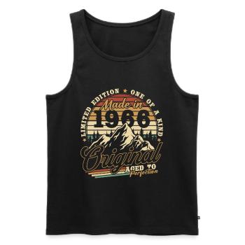 1966 Vintage Vintage Birthday Gift Retro - Men's Premium Organic Tank Top - black - Front - Michal (187cm)