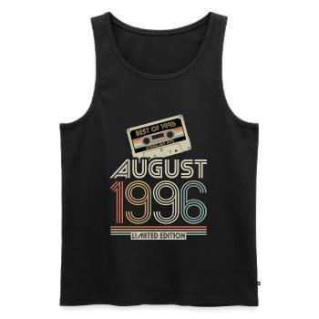 Cassette | Best of August 1996 | Limited Edition - Men's Premium Organic Tank Top - black - Front - Michal (187cm)