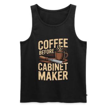 Cabinet Maker Coffee Cabinet Expert Coffee Lover - Männer Premium Bio Tank Top - Schwarz - Vorne - Michal (187cm)