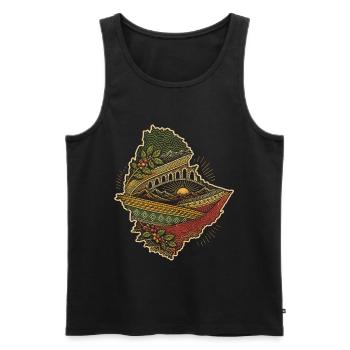 Ethiopia Ethiopian Ethiopians - Men's Premium Organic Tank Top - black - Front - Michal (187cm)