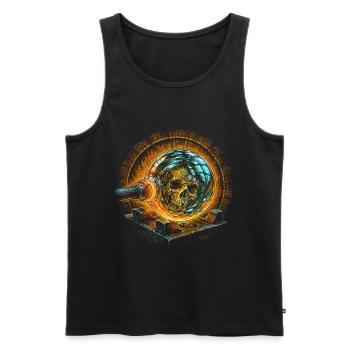Glassblower - Men's Premium Organic Tank Top - black - Front - Michal (187cm)