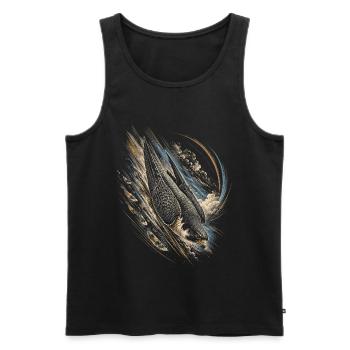 Falknerei Falkner - Männer Premium Bio Tank Top - Schwarz - Vorne - Michal (187cm)