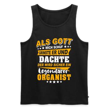 Organist Sprüche - Männer Premium Bio Tank Top - Schwarz - Vorne - Michal (187cm)