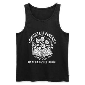 Pensionierung Neues Kapitel Abschied Pensionärin - Männer Premium Bio Tank Top - Schwarz - Vorne - Michal (187cm)