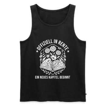 Rente Neues Kapitel Abschied Rentnerin - Männer Premium Bio Tank Top - Schwarz - Vorne - Michal (187cm)