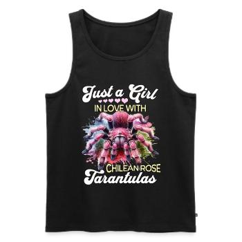 Mädchen Chile Vogelspinne - Männer Premium Bio Tank Top - Schwarz - Vorne - Michal (187cm)