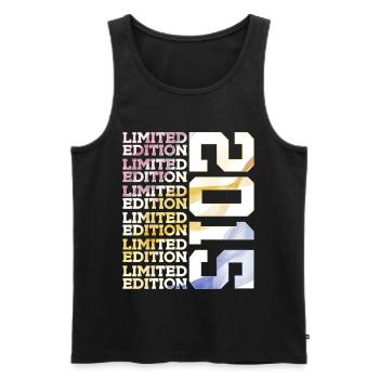 LIMITED EDITION 2015 - 11 JAHRE - 11. GEBURTSTAG - Männer Premium Bio Tank Top - Schwarz - Vorne - Michal (187cm)