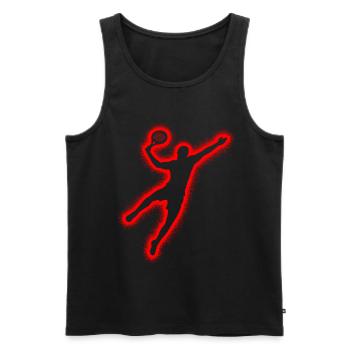 Padel Tennis Padel Joueurs de Padel Hommes Enfants Padel - Débardeur bio Premium Homme - noir - Devant - Michal (187cm)