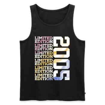 LIMITED EDITION 2005 - 21 JAHRE - 21. GEBURTSTAG - Männer Premium Bio Tank Top - Schwarz - Vorne - Michal (187cm)