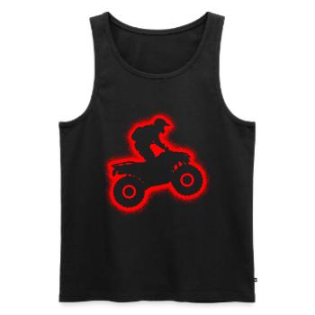 Quad ATV Motocross Kinder Herren Jungen Offroad - Männer Premium Bio Tank Top - Schwarz - Vorne - Michal (187cm)