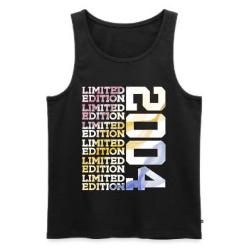LIMITED EDITION 2004 - 22 JAHRE - 22. GEBURTSTAG - Männer Premium Bio Tank Top - Schwarz - Vorne - Michal (187cm)