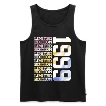 LIMITED EDITION 1999 - 27 JAHRE - 27. GEBURTSTAG - Männer Premium Bio Tank Top - Schwarz - Vorne - Michal (187cm)