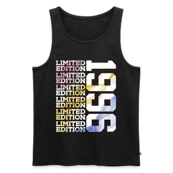 LIMITED EDITION 1996 - 30 JAHRE - 30. GEBURTSTAG - Männer Premium Bio Tank Top - Schwarz - Vorne - Michal (187cm)