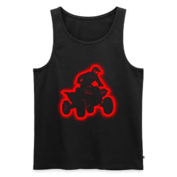 Quad ATV Motocross Kinder Jungen Herren Offroad - Männer Premium Bio Tank Top - Schwarz - Vorne - Michal (187cm)