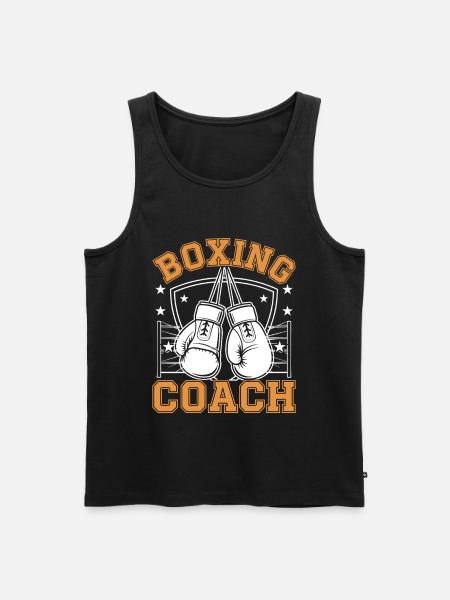Entraîneur de boxe - Débardeur bio Premium Homme - noir