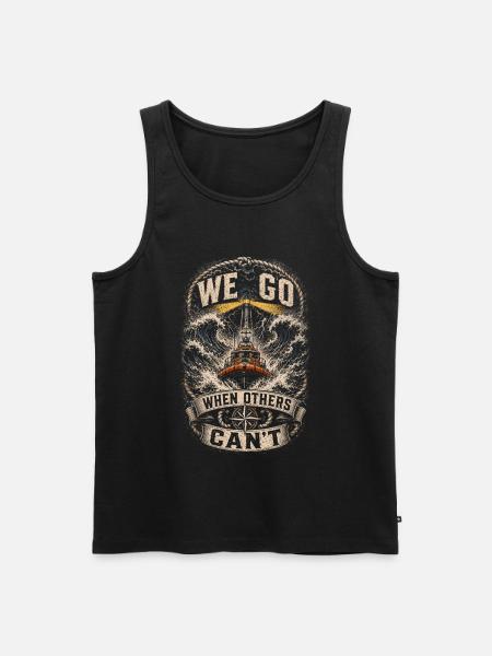 Küstenwache Rettungsschwimmer - Männer Premium Bio Tank Top - Schwarz
