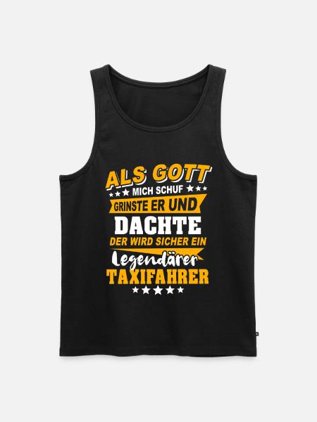 Taxifahrer Sprüche - Männer Premium Bio Tank Top - Schwarz