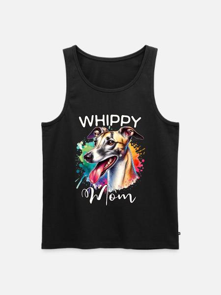 Windhund Mama - Männer Premium Bio Tank Top - Schwarz