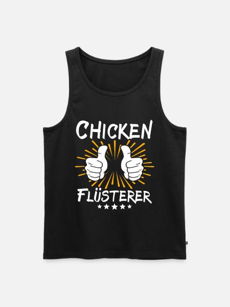 Chicken Spruch - Männer Premium Bio Tank Top - Schwarz