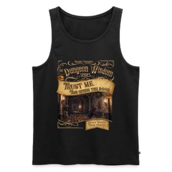 This Opens the Door - Men's Premium Organic Tank Top - black - Front - Michal (187cm)