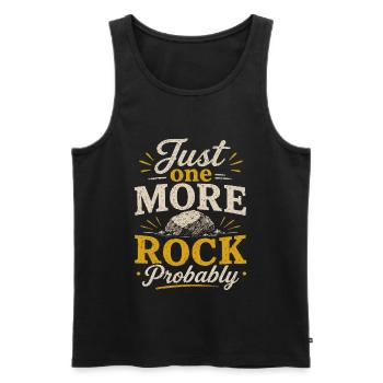 Steinsammler Gesteine Geologie Hobby - Männer Premium Bio Tank Top - Schwarz - Vorne - Michal (187cm)