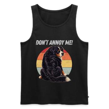 Nerv mich nicht, Berner - Männer Premium Bio Tank Top - Schwarz - Vorne - Michal (187cm)