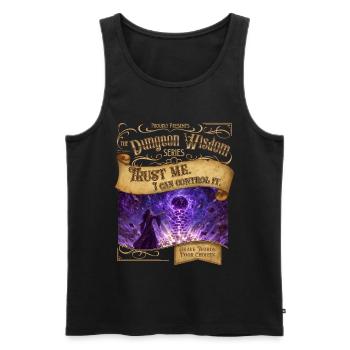 I Can Control It - Men's Premium Organic Tank Top - black - Front - Michal (187cm)