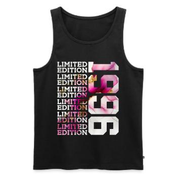 LIMITED EDITION 1996 - 30 JAHRE - 30. GEBURTSTAG - Männer Premium Bio Tank Top - Schwarz - Vorne - Michal (187cm)