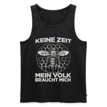 Biene Fan Imker Zubehör Bienenzüchter Imker - Männer Premium Bio Tank Top - Schwarz - Vorne - Michal (187cm)