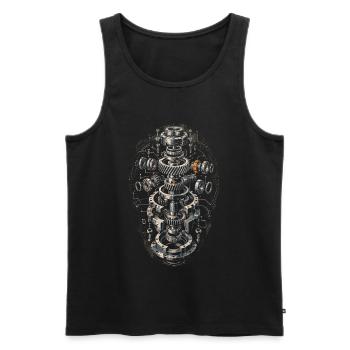 Industrial Mechanic Machine Assembler - Men's Premium Organic Tank Top - black - Front - Michal (187cm)