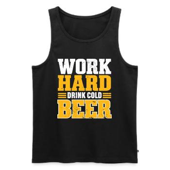 Beer Lover Beer Garden Cadeau Bavaria Beer Garden - Débardeur bio Premium Homme - noir - Devant - Michal (187cm)