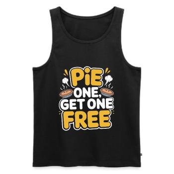 Pastry Chef Pie One Get One Free Dessert Chef - Men's Premium Organic Tank Top - black - Front - Michal (187cm)