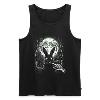 Skeleton Boop Creepy Cute Bunny Goth - Men's Premium Organic Tank Top - black - Front - Michal (187cm)