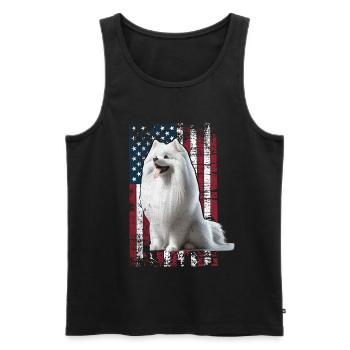 German Spitz US Spitz Zwergspitz - Männer Premium Bio Tank Top - Schwarz - Vorne - Michal (187cm)