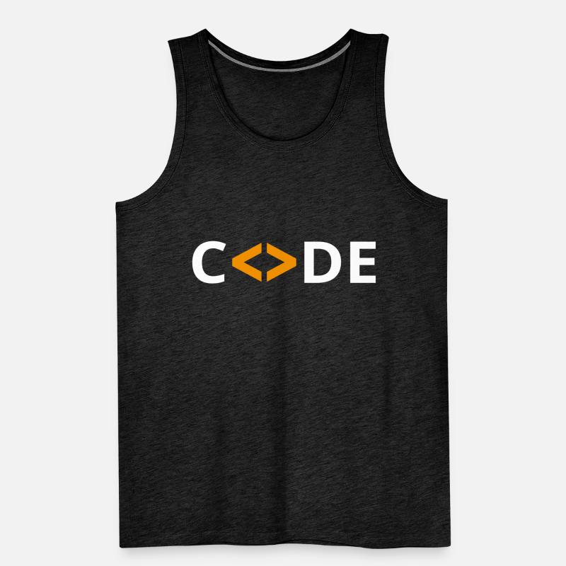 Programmeur de code HTML Développeur PHP Débardeur bio Premium Homme