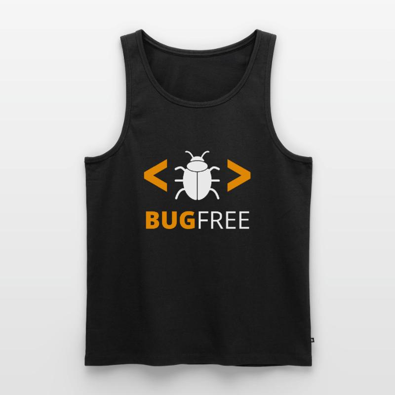 Bugfree Error Free Programmer Code Geek Men's Premium Organic Tank Top