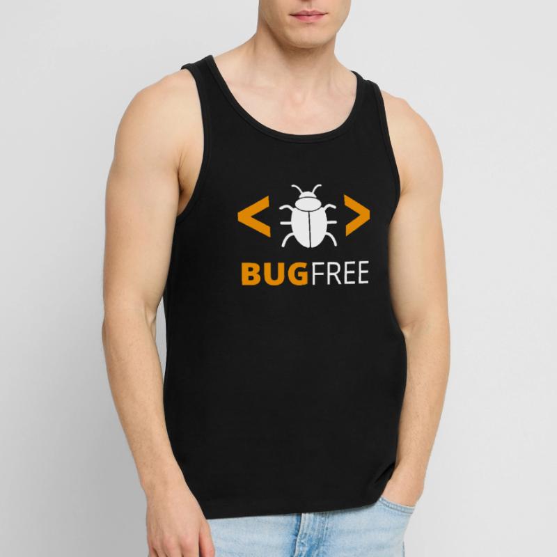 Bugfree Error Free Programmer Code Geek Men's Premium Organic Tank Top