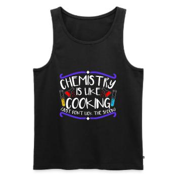 Chemie - Männer Premium Bio Tank Top - Schwarz - Vorne - Michal (187cm)
