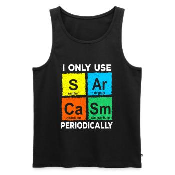 Chemie - Männer Premium Bio Tank Top - Schwarz - Vorne - Michal (187cm)