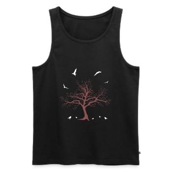 Klimawandel - Männer Premium Bio Tank Top - Schwarz - Vorne - Michal (187cm)