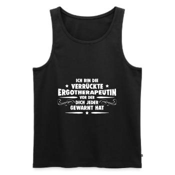 Ergotherapeutin Ergotherapie - Männer Premium Bio Tank Top - Schwarz - Vorne - Michal (187cm)