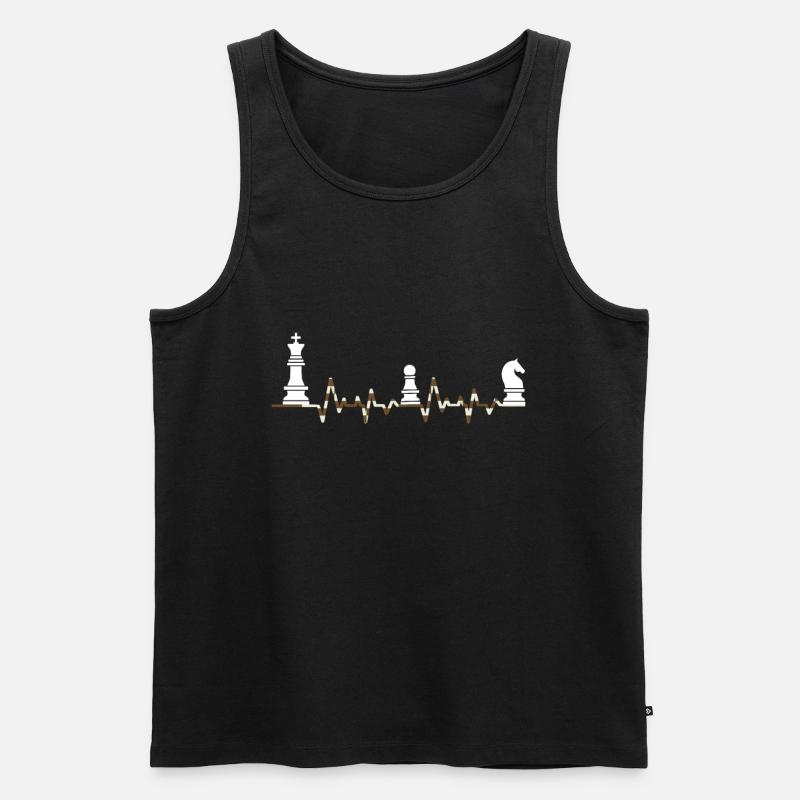 Schach - Männer Premium Bio Tank Top - Schwarz
