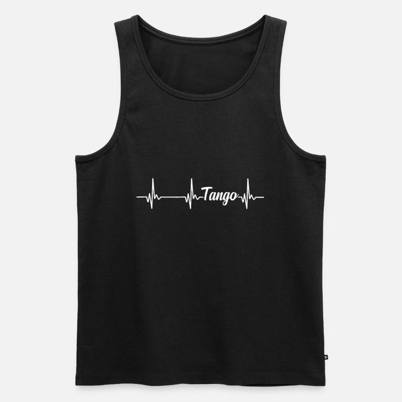 Tango - Männer Premium Bio Tank Top - Schwarz