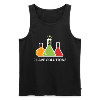 Chemie - Männer Premium Bio Tank Top - Schwarz - Vorne - Michal (187cm)