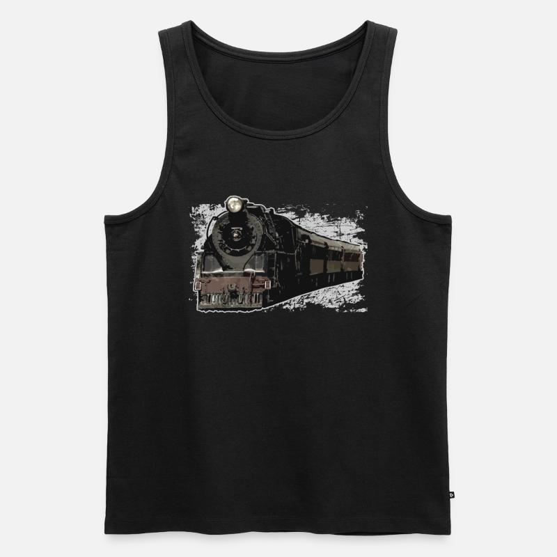 Zug - Männer Premium Bio Tank Top - Schwarz