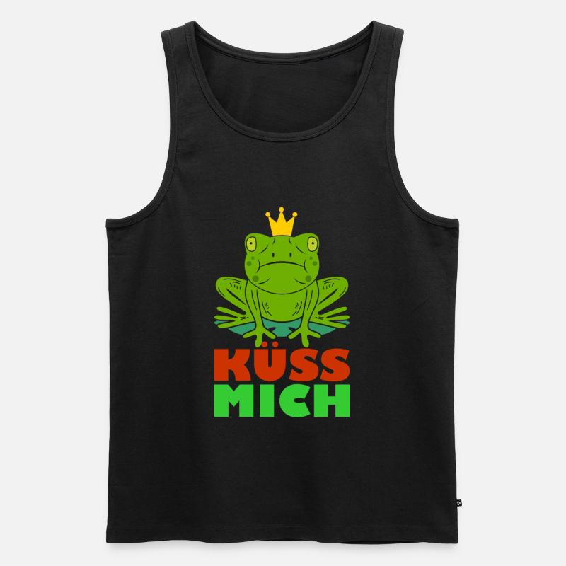 Frosch - Männer Premium Bio Tank Top - Schwarz
