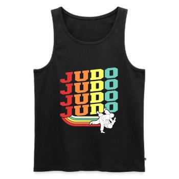 Judo Martial Arts Martial Arts - Men's Premium Organic Tank Top - black - Front - Michal (187cm)