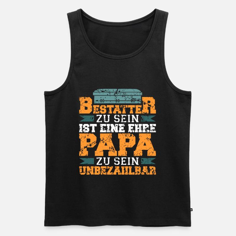 Bestatter Leichenbestatter - Männer Premium Bio Tank Top - Schwarz
