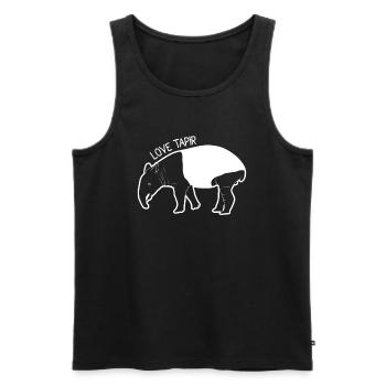 tapir - Men's Premium Organic Tank Top - black - Front - AI Model Male 178 light (178cm)