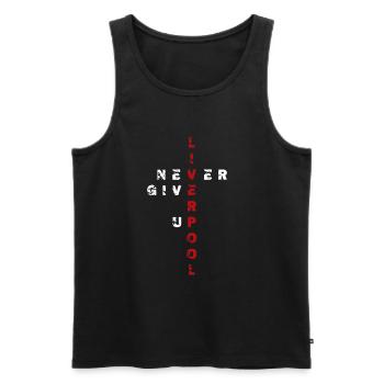 Liverpool - Men's Premium Organic Tank Top - black - Front - AI Model Male 178 light (178cm)